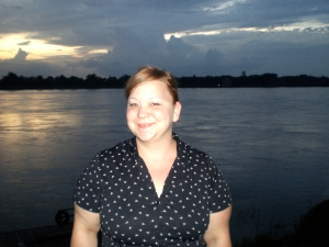 sunset on the mekong